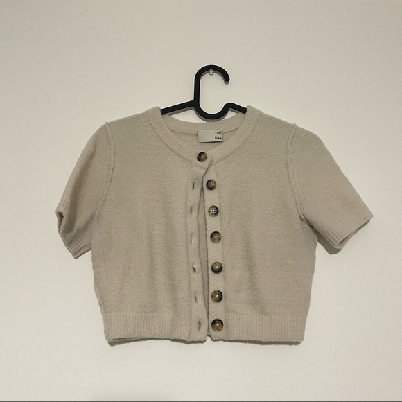 ARITZIA Wilfred Free shrunken cardigan sweater xs - Picture 2 of 9